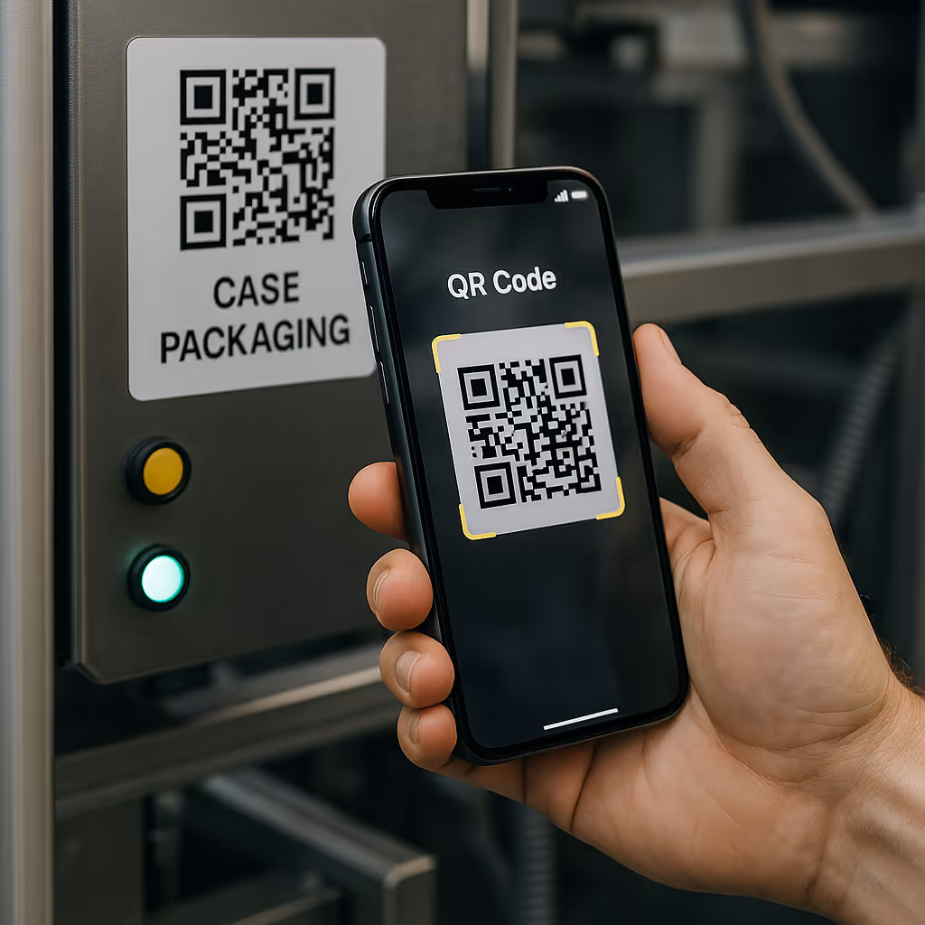 Scanning QR code for instant access
